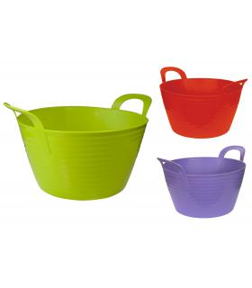 Seau d'écurie flexible flexibag de 28 litres avec poignées