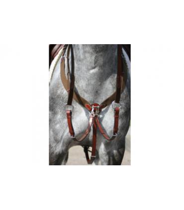 Collier de chasse cuir + élastique gamme  Olympia de chez jmr