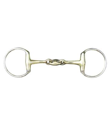 Mors double brisure 18mm en maillechort - HKM