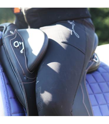 Selle Australienne En Cuir Chirurgical – Marron Foncé, Taille 68, Neuve (léger Défaut)