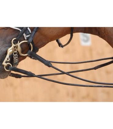 Rênes de dressage en hunter souple 16 mm - Dy'on