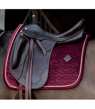Tapis de Selle Dressage Kentucky Velvet – Bordeaux