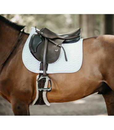Tapis de selle mixte Fishbone Blanc - Kentucky