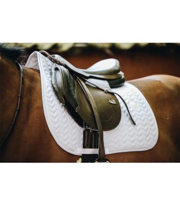 Tapis de selle mixte Fishbone Blanc - Kentucky